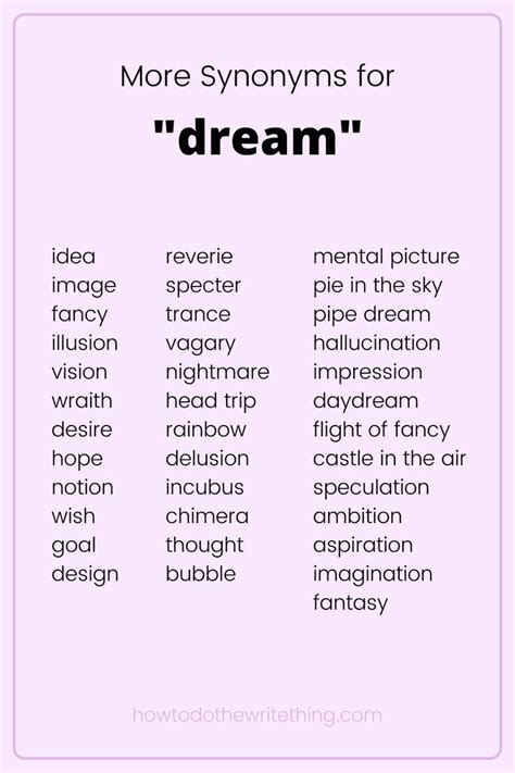 dream synonymous|simile for dream.